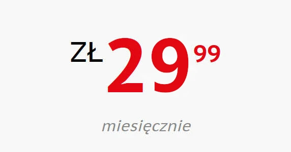 Abonament 29,99 zł miesięcznie