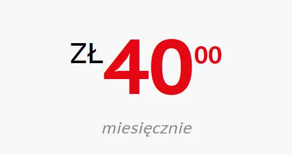 Internet światłowodowy za 40 zł miesięcznie