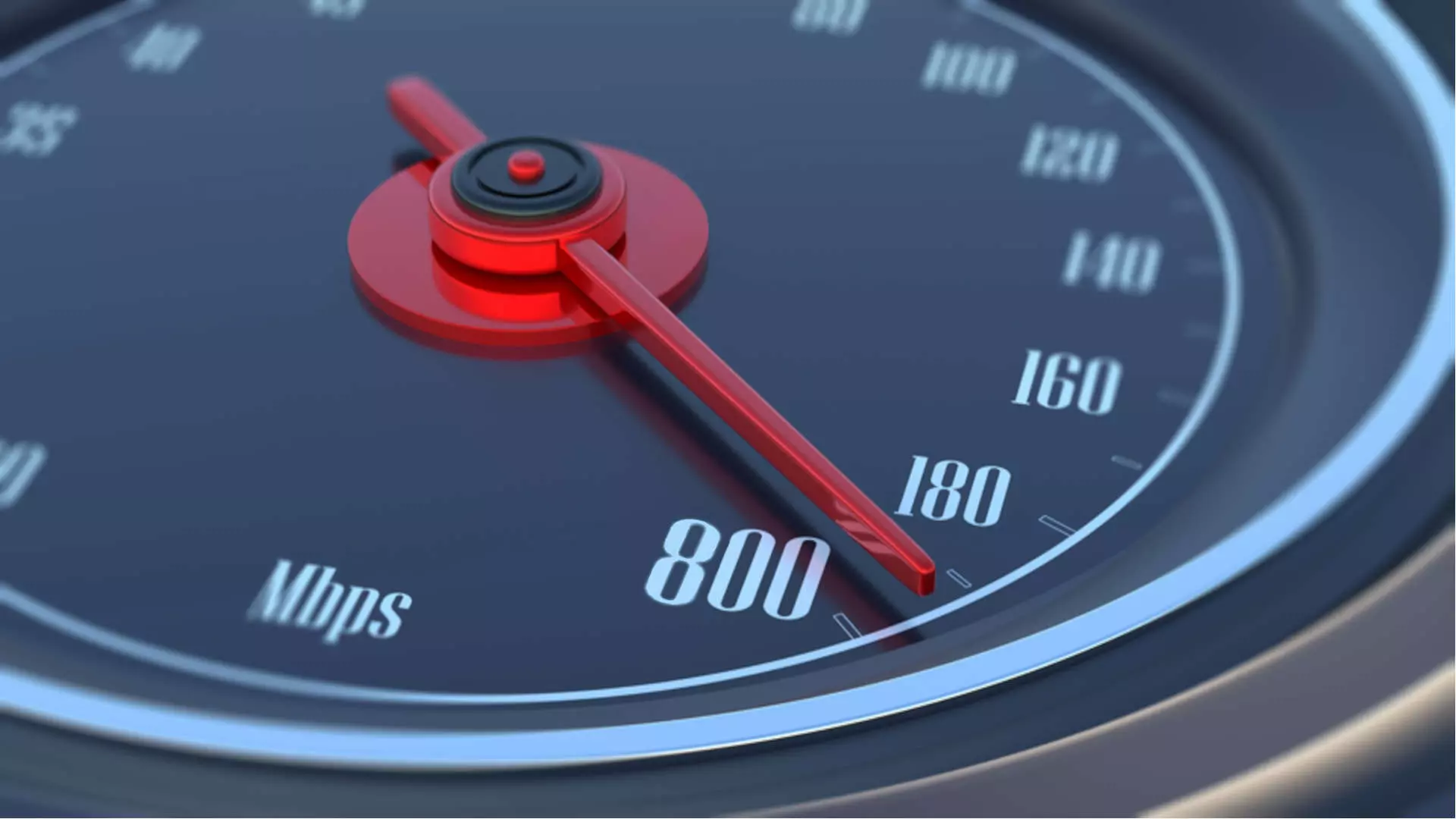 Pomiar prędkości pokazujący pełną prędkość Internetu światłowodowego dostarczanego przez firmę DATA-COM dzięki najnowszym rozwiązaniom technologicznym Pomiar szybkości Internetu