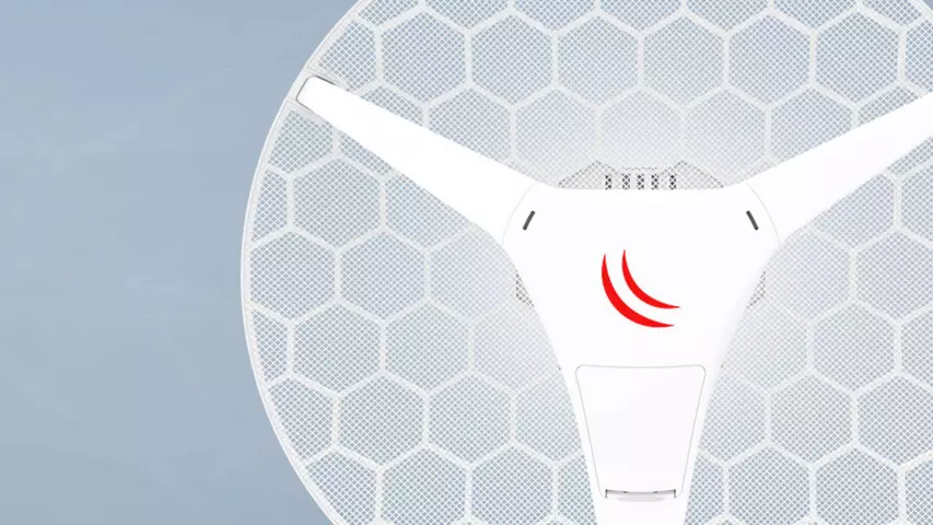 Nowoczena antena firmy Mikrotik obsługująca Internet radiowy w Rzeszowie i okolicach Antena RBLHG-5N LHG 5